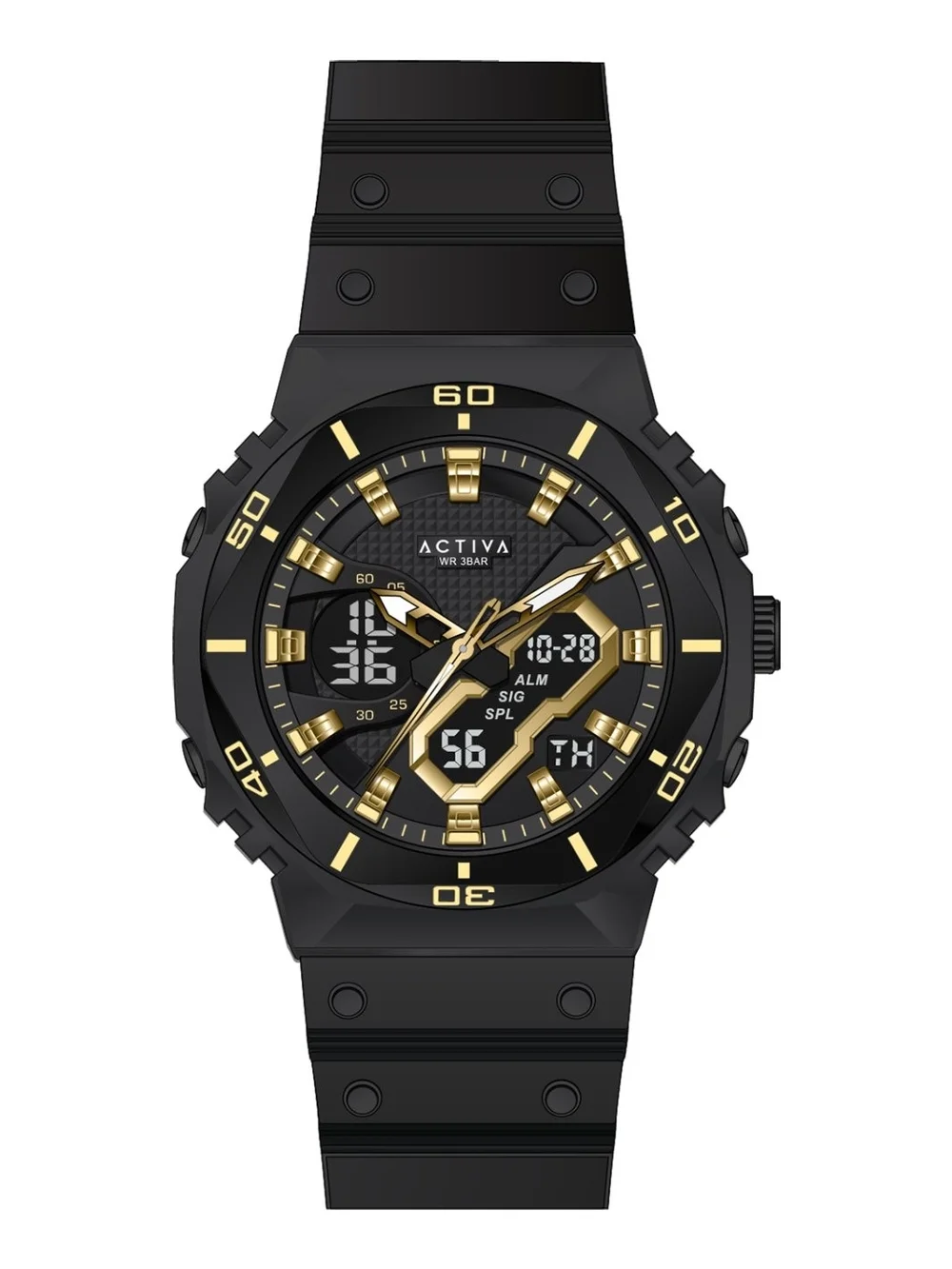 Activa Exon X Gold Sport Hybrid Smartwatch